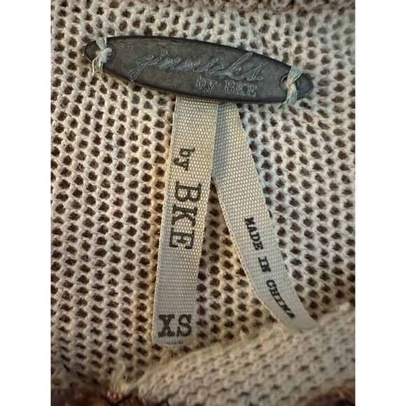 Buckle Sheer Lace Top Womens XS Y2K‎ 90s Embroidered Floral Lace 3/4 Sleeve Boho - Picture 4 of 9